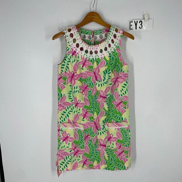 Lilly Pulitzer butterfly shift dress sz 2 - Picture 1 of 15